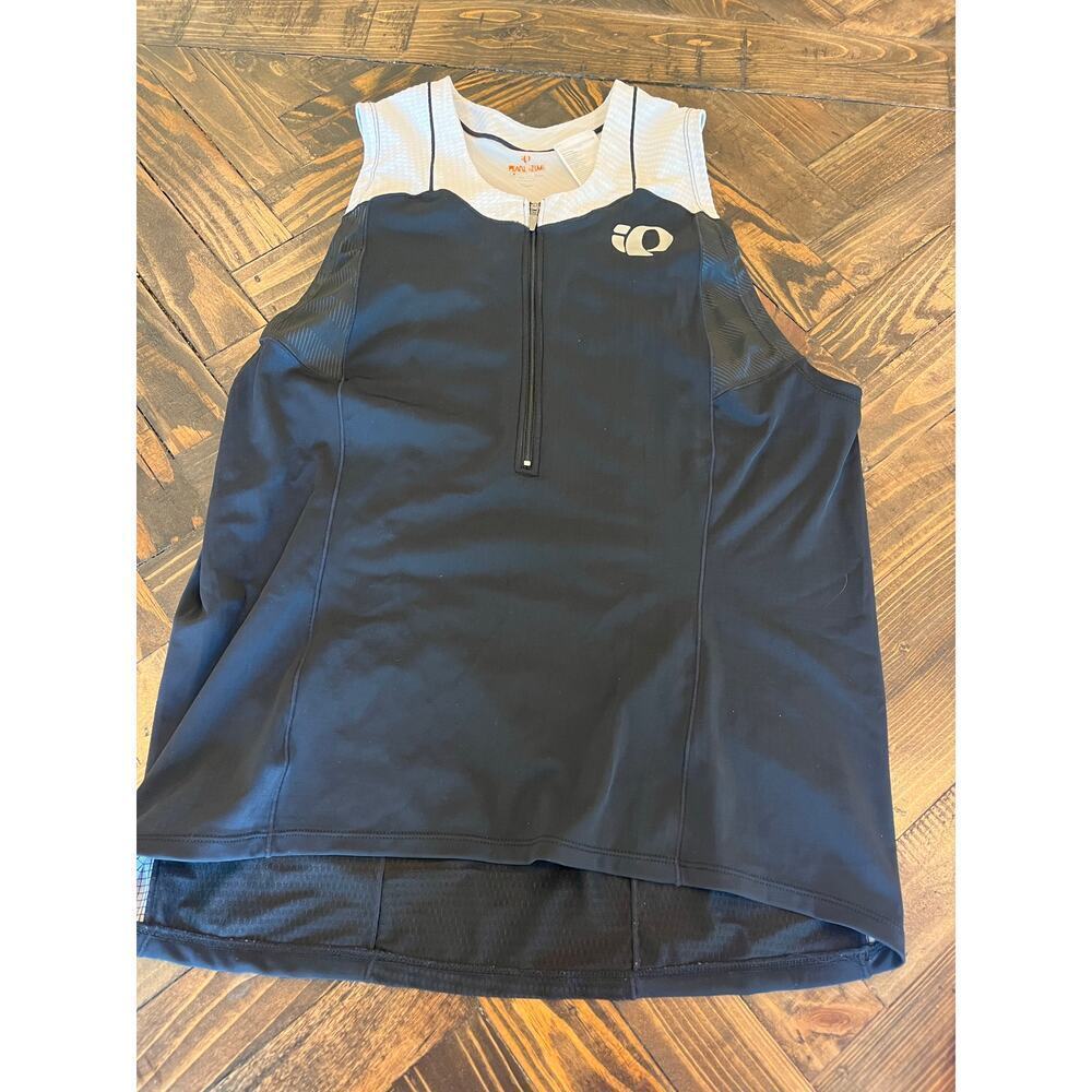 Pearl Izumi Elite Sleeveless Biking Cycling Tank Top Women Large Black White